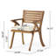 Chaise d'extérieur en bois d'acacia avec coussins-1620857941
