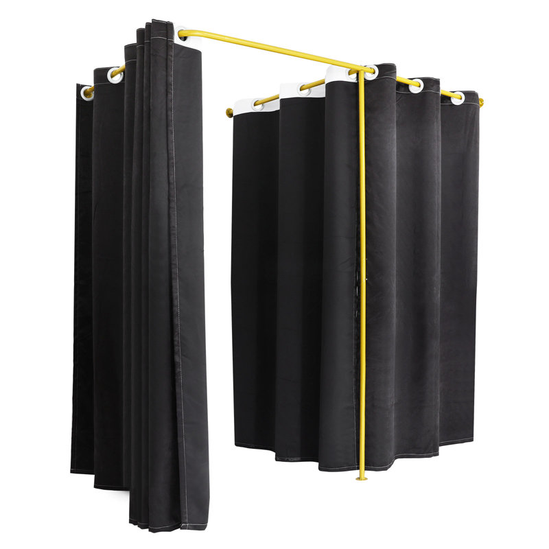 Grand vestiaire en forme de F, Matte Black/Gold