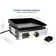 Flame King Portable Propane Cast Iron Grill Griddle Tabletop with Regulator for RV Pullout Kitchen