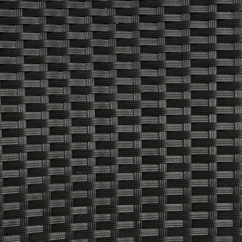 Vivelle Wicker Outdoor Lounge Chair, Black
