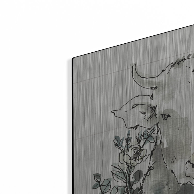 Art mural moderne en métal moderne par Anne Tavoletti, H 24 po x l 24 po