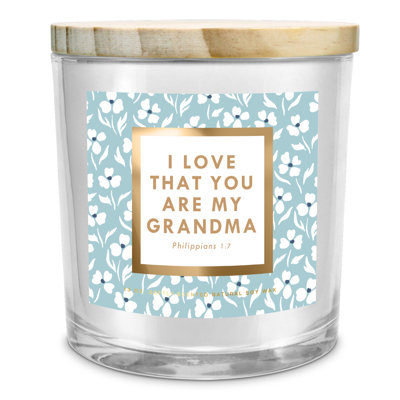 Fresh Scented Jar Candle with Glass Holder