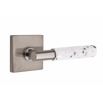 Select Round Single Dummy Door Lever with Square Rosette