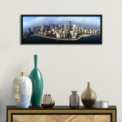 «Panoramic Waterfront at Chicago, Illinois», reproduction sur toile tendue