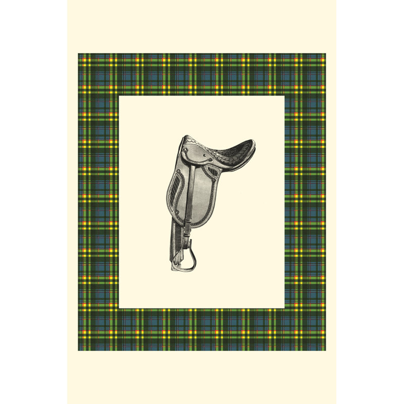 Saddle And Plaid II by Vision Studio - Wrapped Canvas Art Prints, 122cm H x 81cm W x 3.8cm D