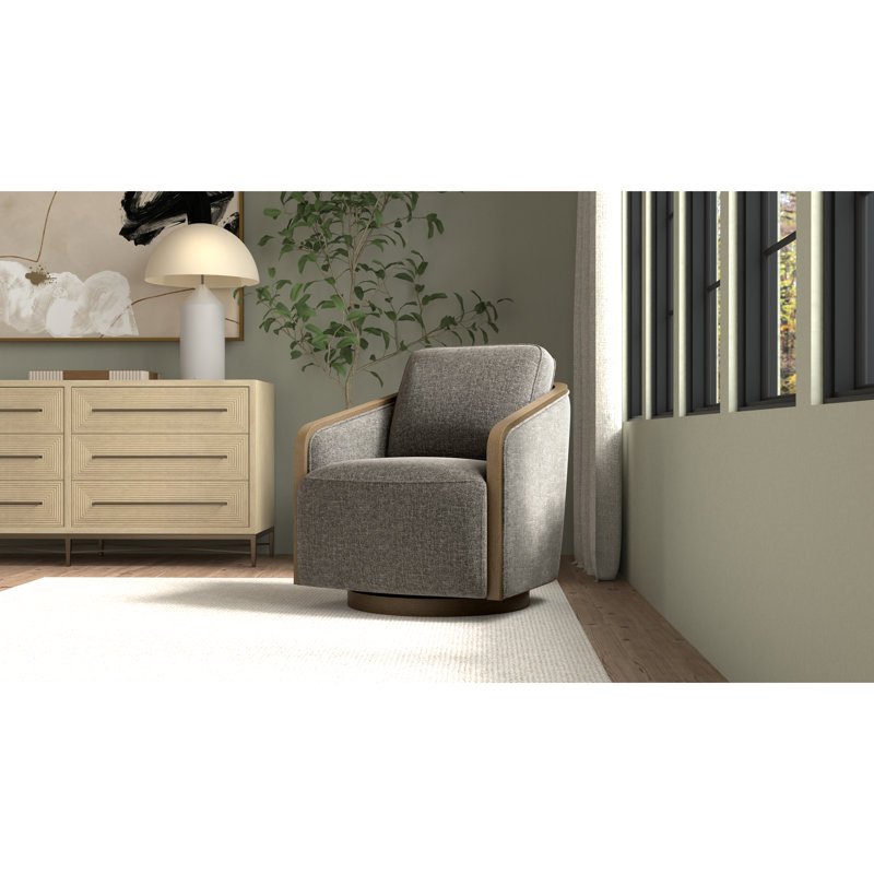 Fauteuil pivotant gris, Gris