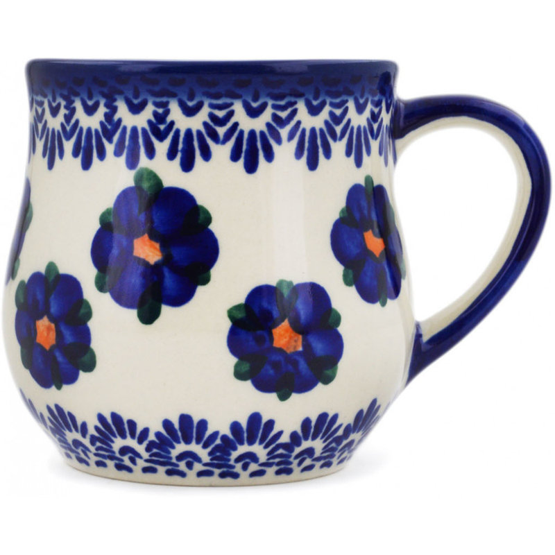 11 oz. Grande tasse en grès - breloque marguerite