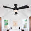Ventilateur de plafond encastré noir Hot Lights