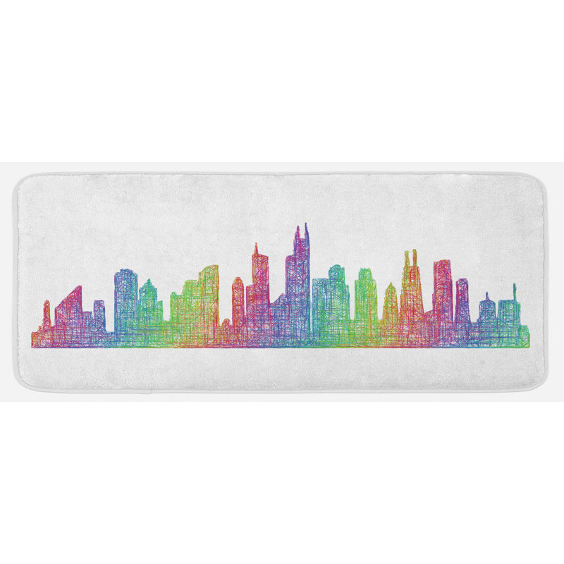 Tapis de cuisine Chicago Skyline