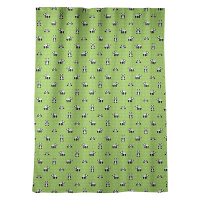 Panneau de rideau simple avec passe-tringle pour fenêtre avec passe-tringle panda Kitterman