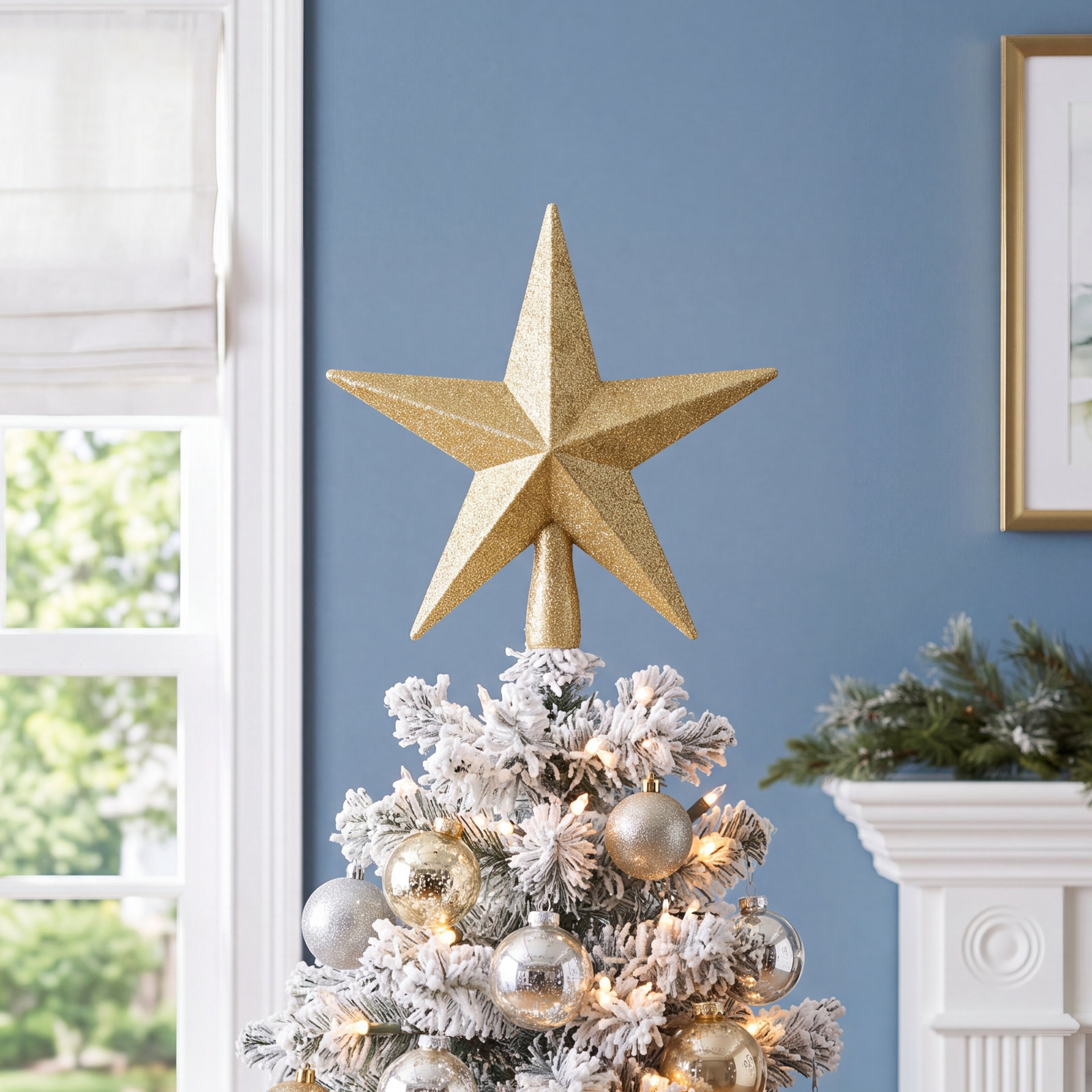 The Holiday Aisle® 2" Tree Topper, Gold