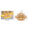 Lustre transitionnel 12 feuilles à 3 niveaux-29552705