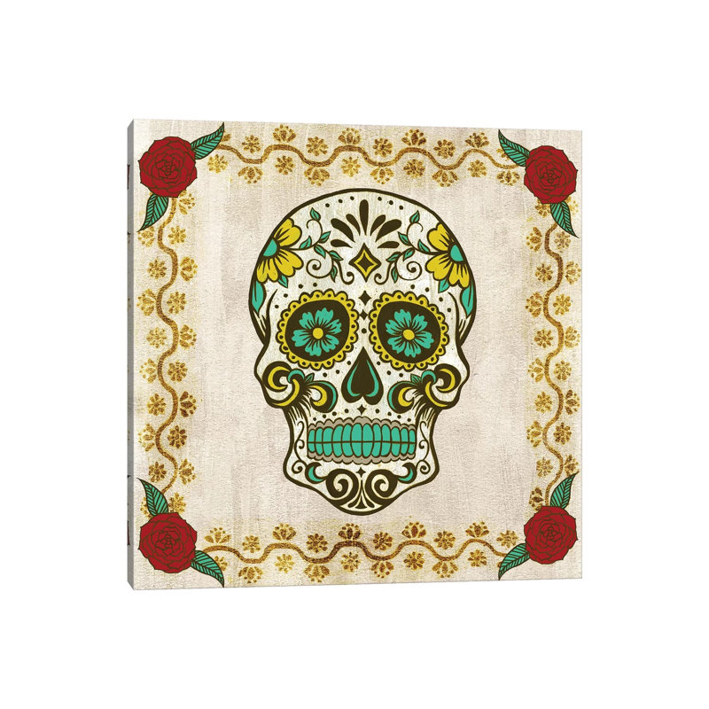 Day Of The Dead IV by Melissa Wang - Wrapped Canvas Print, 30.48 cm H x 30.48 cm W