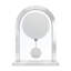Acctim Bathgate Pendulum Mantel Clock Quartz Brushed Metal & Glass Floating Effect Energy Efficient Silver