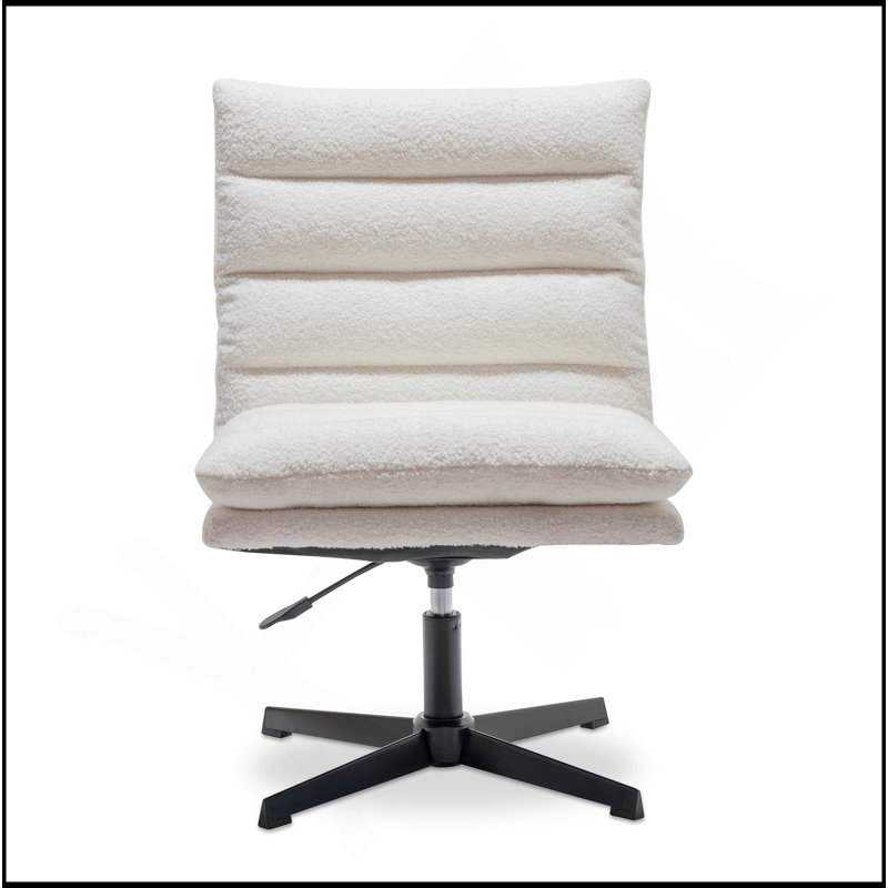Fauteuil d'appoint pivotant à 360 ° Teddy, Beige