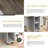 Foldable Expandable Dining Table Set for 4 People