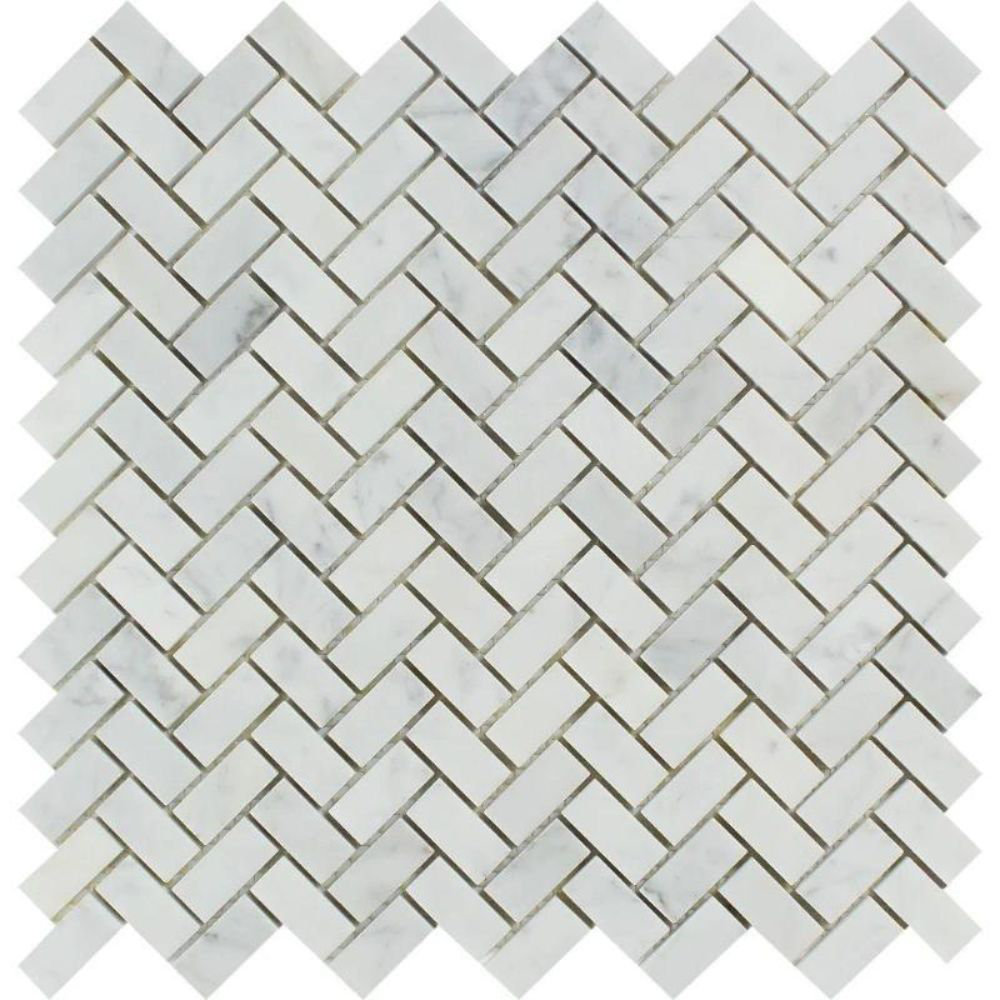 Tile &amp; Mosaic Depot Marble Chevron Mosaic Wall &amp; Floor Tile | Wayfair