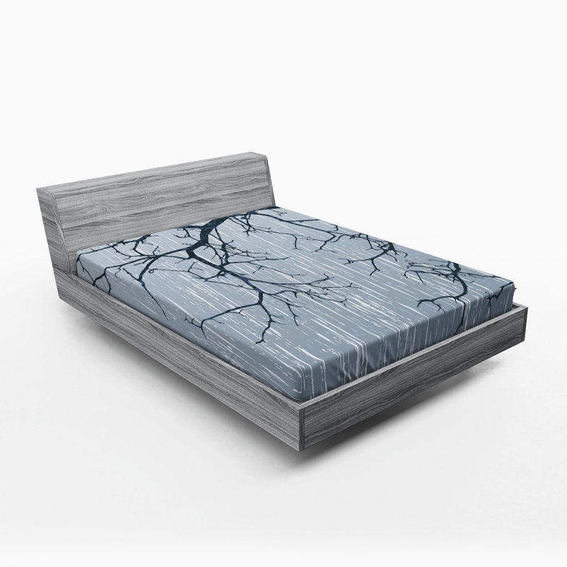 Microfiber Patterned Fitted Sheet, Full/Double Fitted Sheet