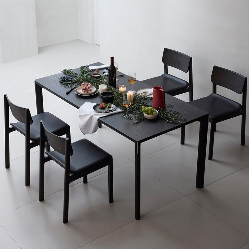 Ensemble de grande table en bois massif de haute qualité, H 29,52 po x L 70,86 po x l 33,46 po