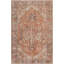 Mags Machine Washable Oriental Brick Red/Orange Area Rug-368045898