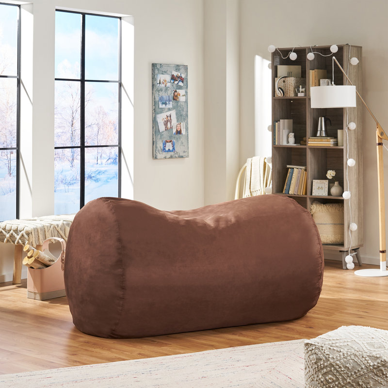 Microfiber / Microsuede Classic Bean Bag, Brown Microfiber