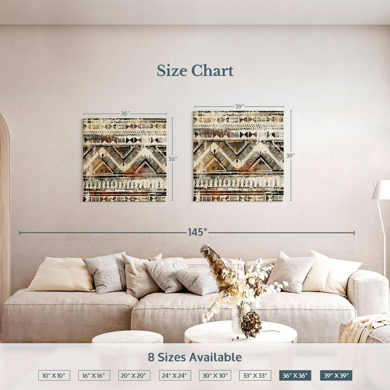 Motif africain Kerner, H 39 po x l 39 po