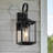Emsley 17”H Black Outdoor Wall Light
