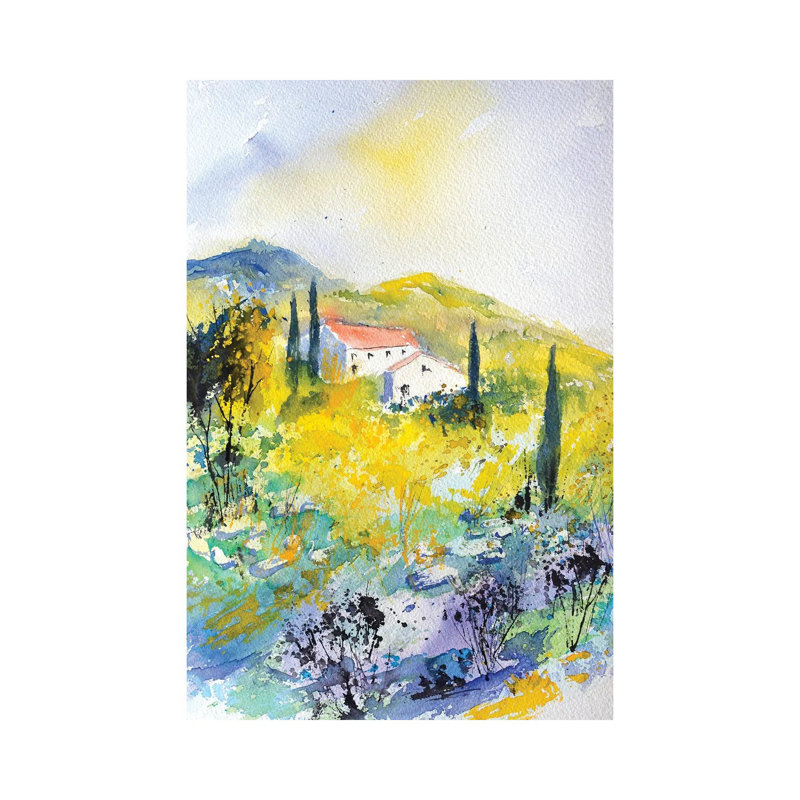Provence 1 Piece Wrapped Canvas Painting, 66.04 cm H x 45.72 cm W x 3.175 cm D