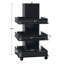 Chariot utilitaire avec tablette et roues universelles, chariot de rangement pour outils à 3 niveaux-78545088