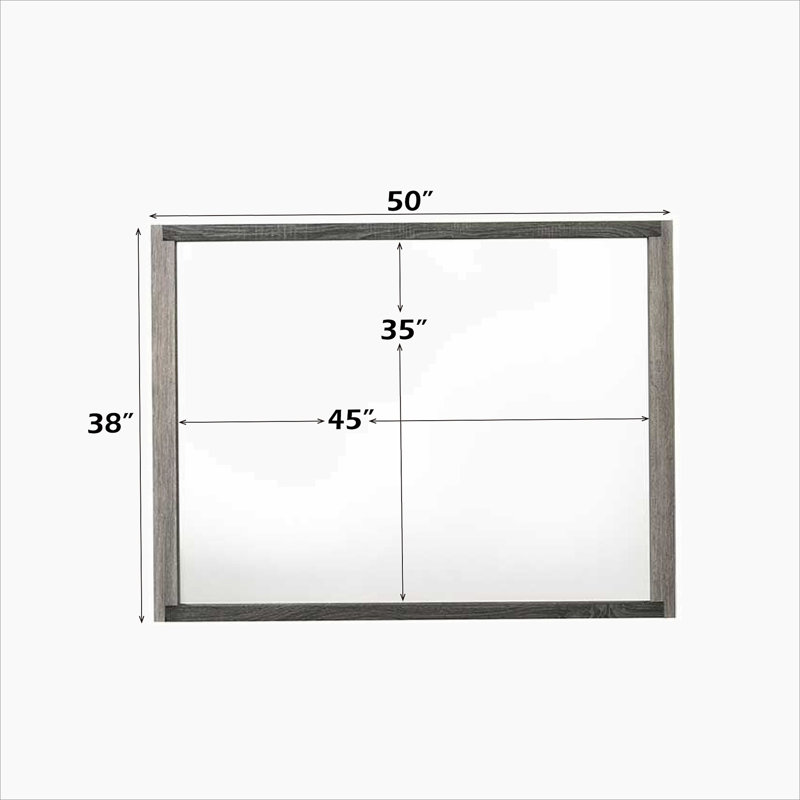 Jehoram Gray Finish Mirror