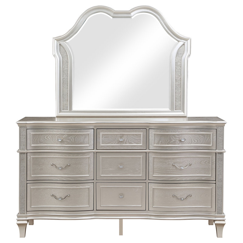 Commode 9 tiroirs avec miroir