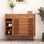 Armoire de rangement à chaussures à porte coulissante pour clôture