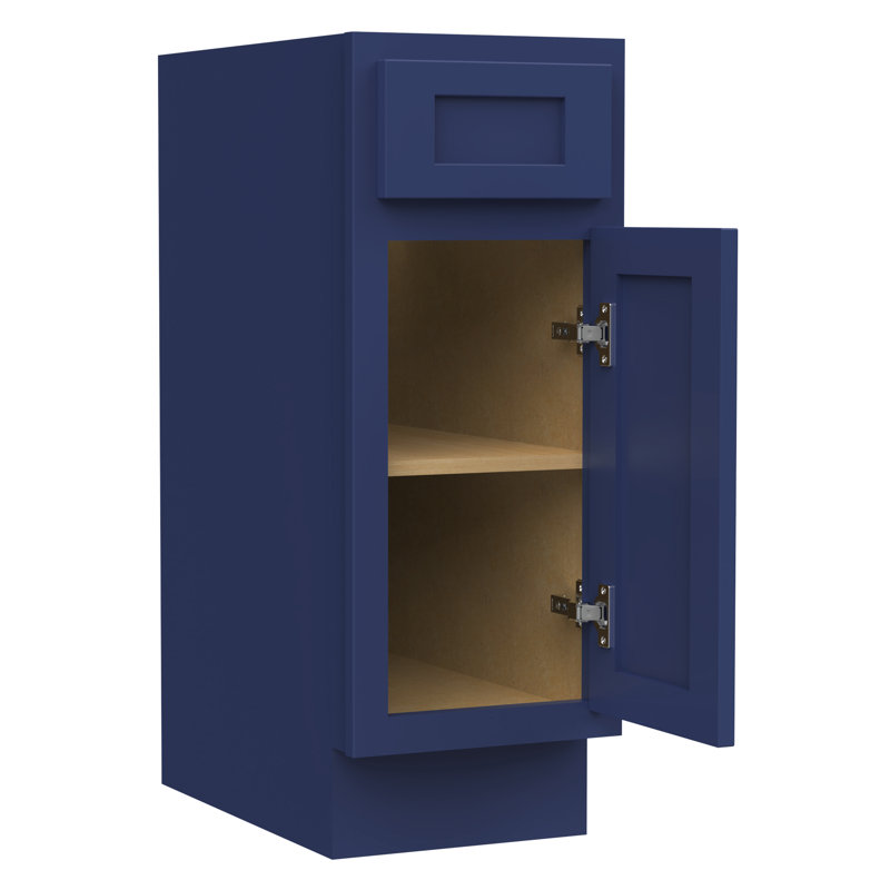 12'' Free-standing Single Bathroom Vanity Base Only, Blue