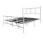 Lit plateforme en métal blanc-129428660-129428659