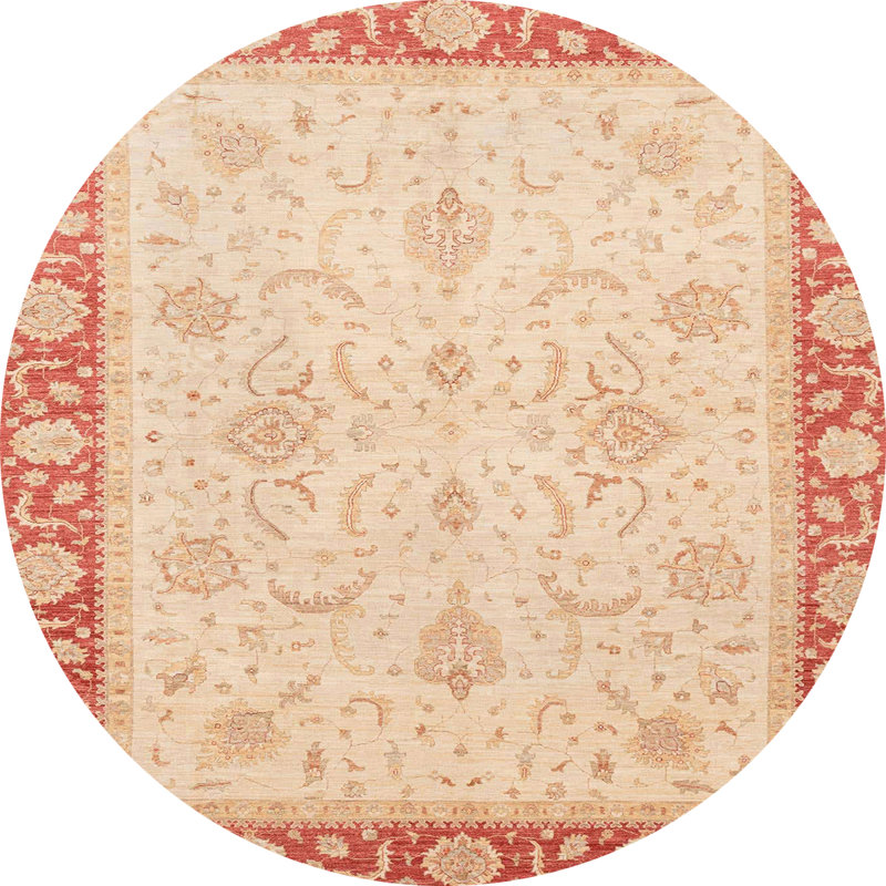 Tapis abstrait moderne 3662, Rond 3 pi