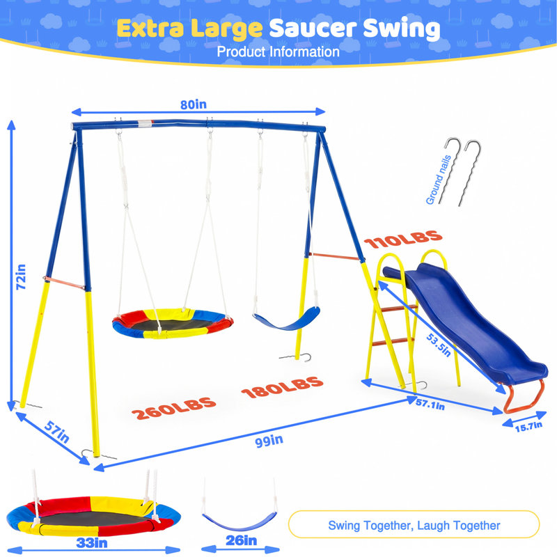 Metal Swing Set