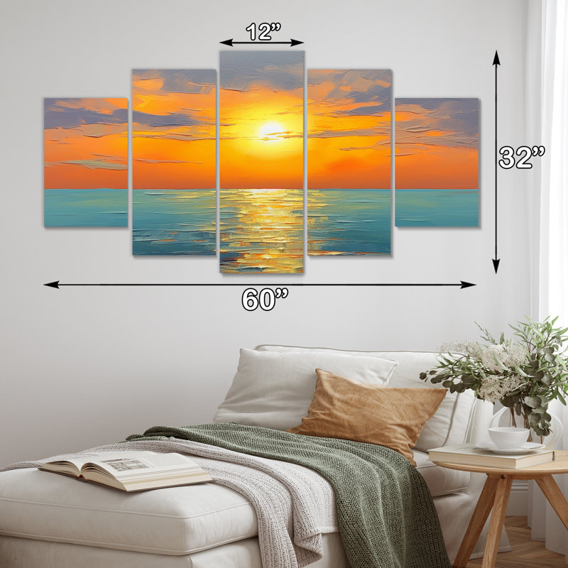 Rubino - Sunset Wall Art 5 Piece