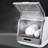 17.3" Portable Countertop Dishwasher, Mini Dishwasher with 3 Wash & Fruit Modes, Easy Setup