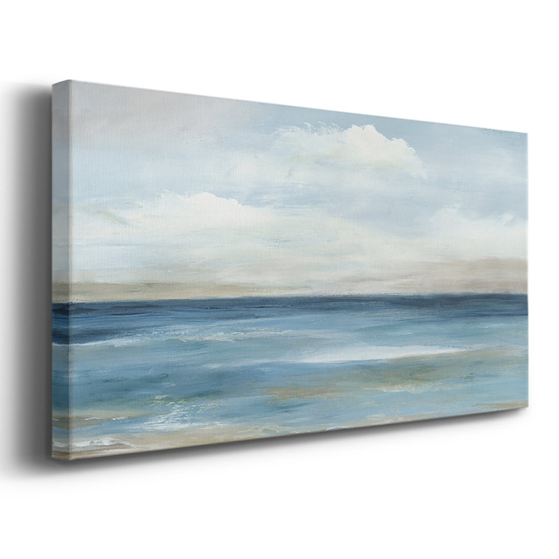 Serene Coast- Gallery Wrapped Canvas -Ready to Hang, 16'' H x 32'' W