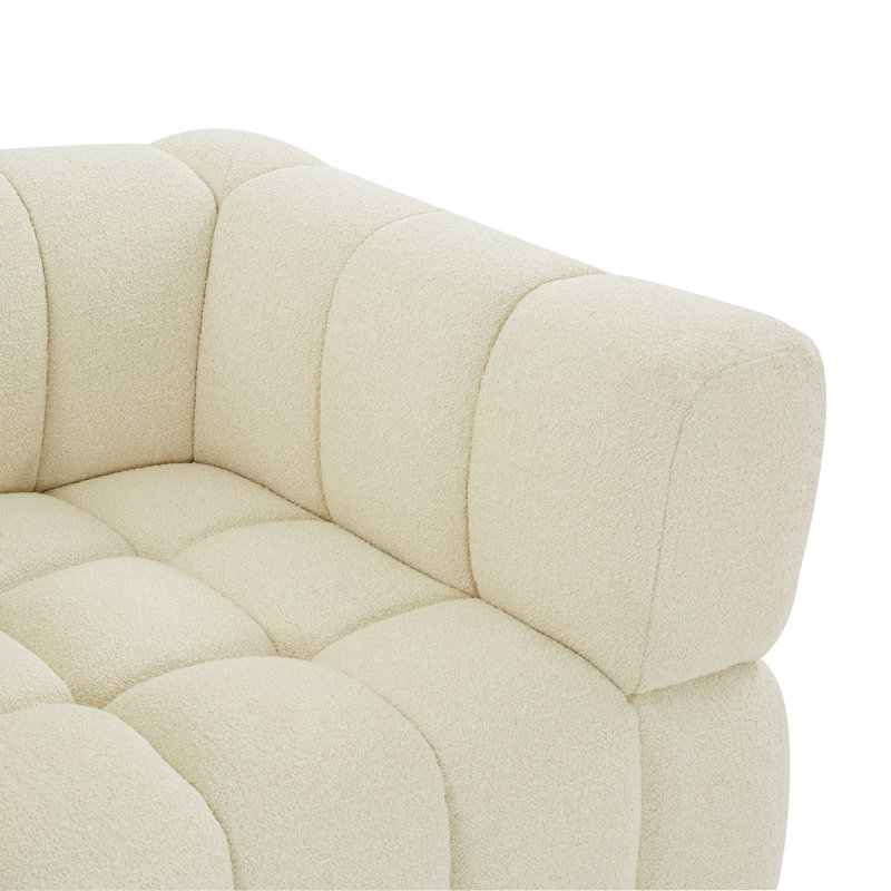 Fauteuil Don Calyna, Crème Boucle