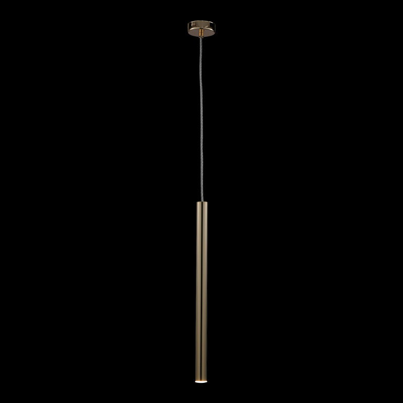 Kuhlmann 1 - Light LED Cylinder Pendant, Golden
