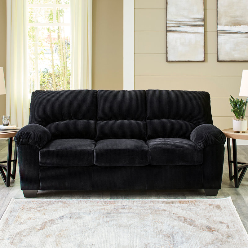 Canapé Castanon, Polyester noir