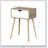 Mid-Century Modern Side Table with 1 Drawer and Durable Rubber Wood Legs, Perfect for Storage and Elegance.