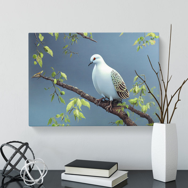 Luscious Dove Bird - Wrapped Canvas Print, 35cm H x 50cm W x 3cm D