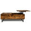 Table basse à tréteaux avec rangement Holtz-380287287