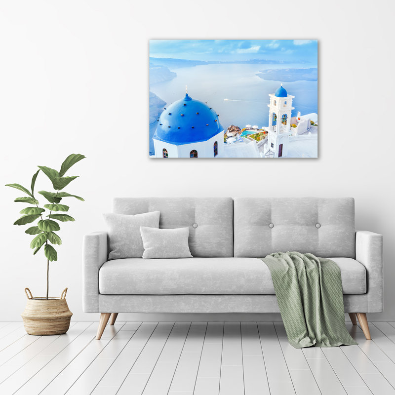Santorini Greece - Wrapped Canvas Print