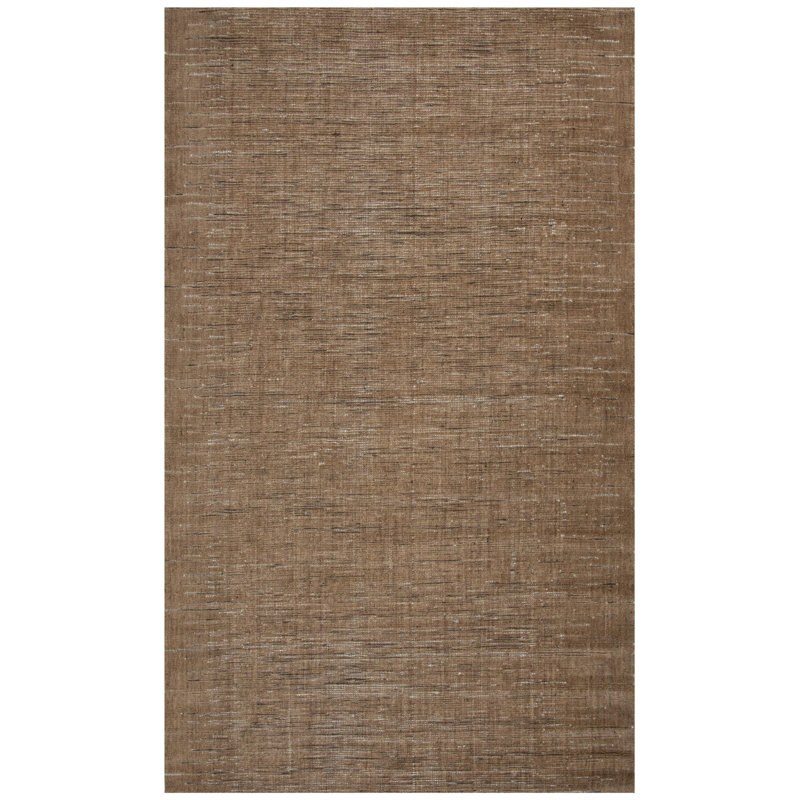 Tapis 100% laine tissé à la main, Rectangle 5 pi x 7 pi 6 po