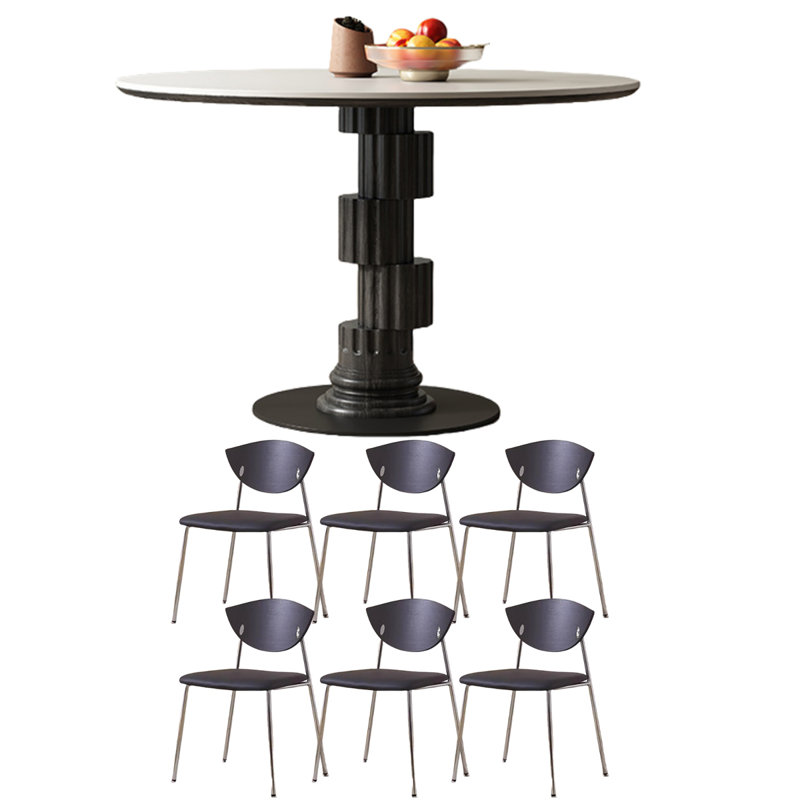 Leger, 29.5"H x 43.3"L x 43.3"W, White/Black