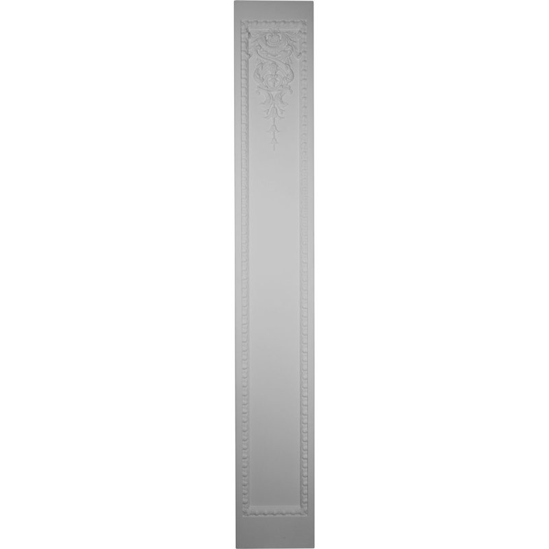 Endurathane Milton Pilaster, 13 3/4"W x 94 1/2"H x 1 7/8"P, High Density Polyurethane, Factory Primed White, Sold Each