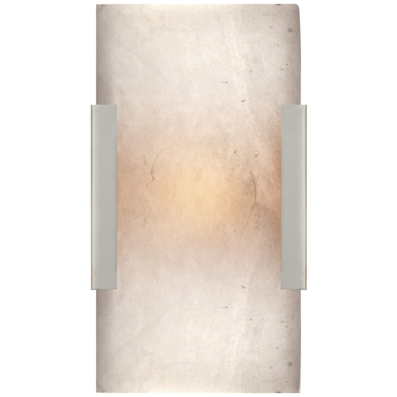 Kelly Wearstler Covet Wide Clip Bath Sconce, Polished Nickel